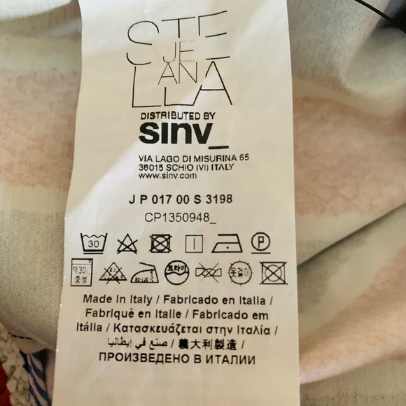 RARE Stella Jean Mid Rise Flare Pants Orange & Black Stripe Snakeskin Print Sz 8 - Picture 6 of 9